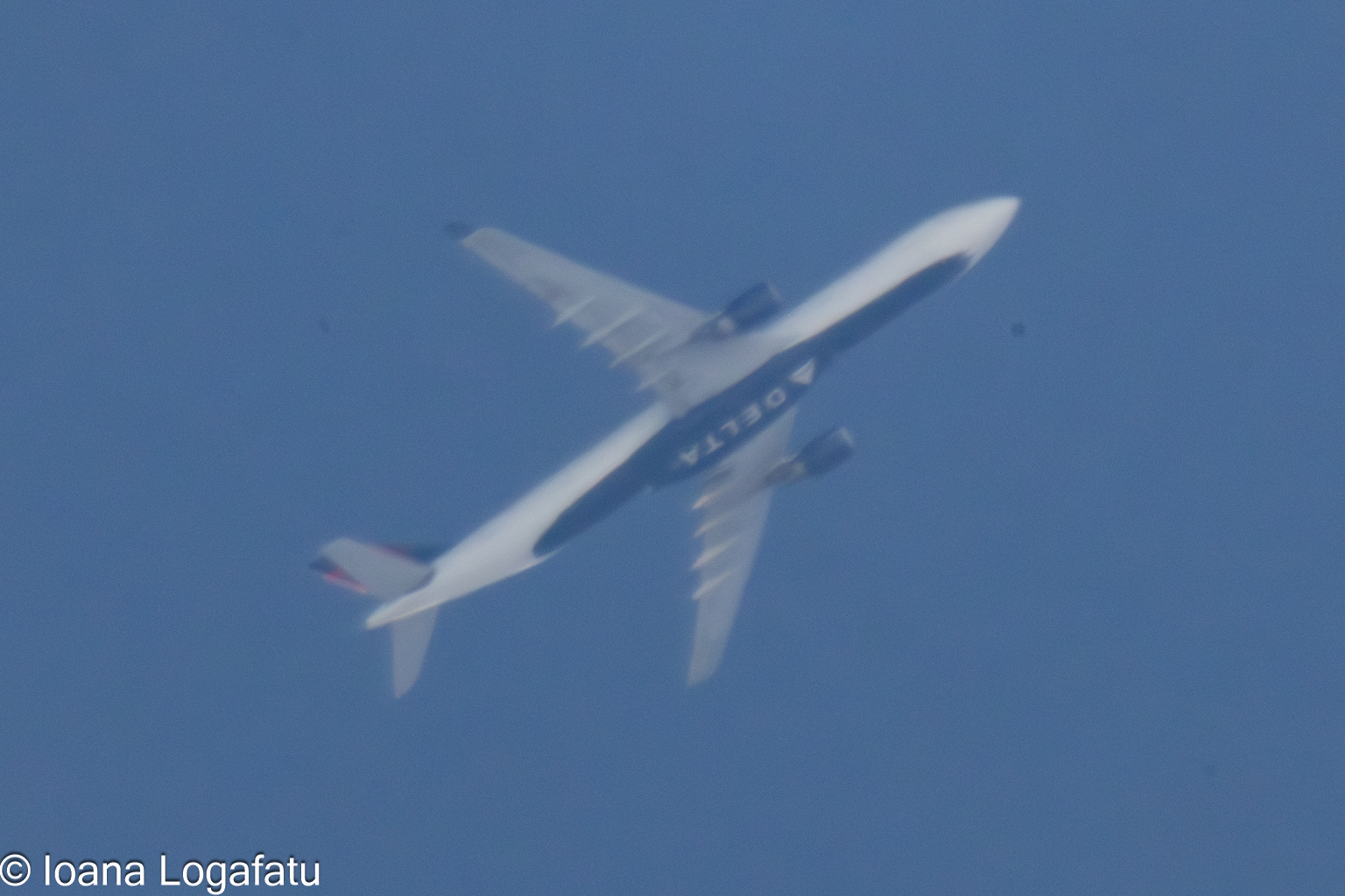 Airborne adventure captured in the clear sky